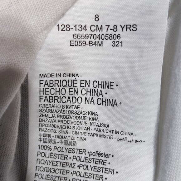 Levi's long sleeve T-shirt kids size 8 (128-134cm) white with graphic design - Picture 6 of 9